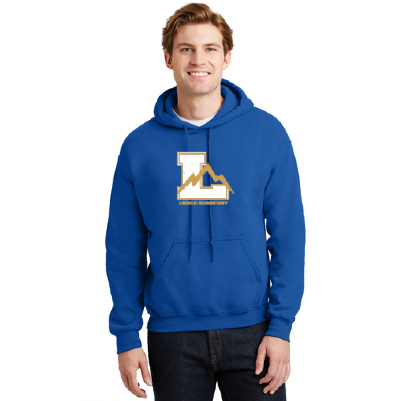 Lincoln Heavy Blend™ Hooded Sweatshirt, Full Front Logo