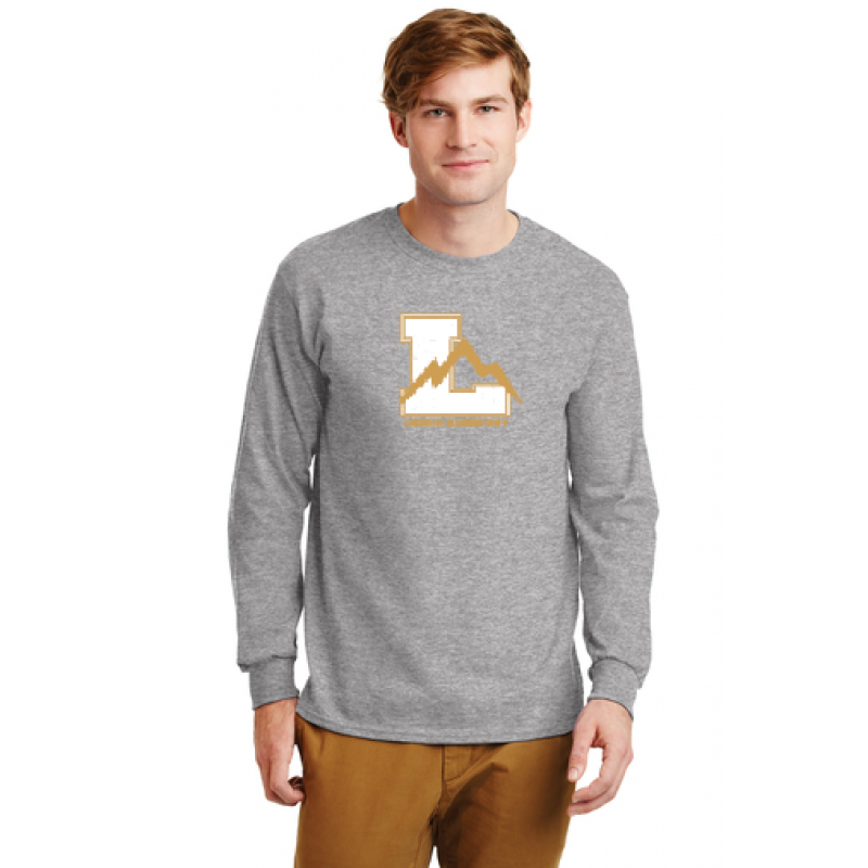 linclon Full Front Adult Long Sleeve Core Cotton Tee